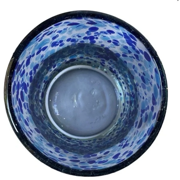 Blue Speckled Glass Art Piece - Picture 8 of 13
